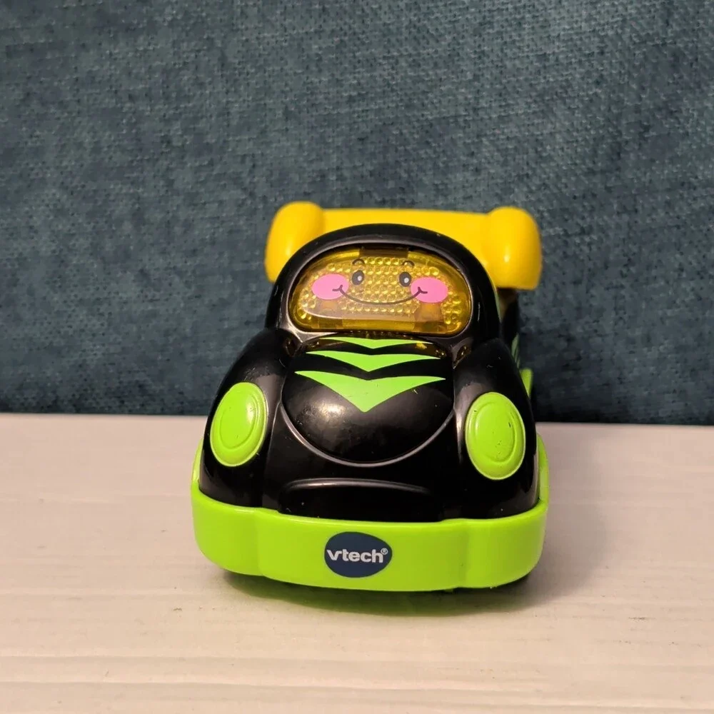 VTech Go! Go! Smart Wheels Race Car | Black & Green | Lights & Sounds SmartPoint